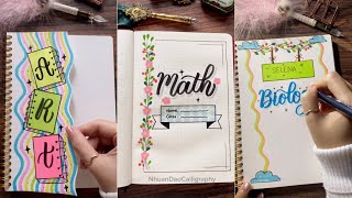 Top 7 Beautiful Assignment Front Page Design  DIY Notebook Cover Designs  NhuanDaoCalligraphy [upl. by Recha742]