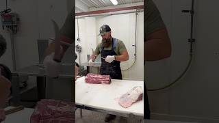 Cutting 42 day DryAged Beef Chuck Eye Steaks🔪🥩 shorts beef dryager [upl. by Aihtniroc]