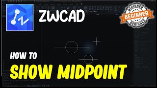 ZWCAD How To Show Midpoint [upl. by Gilbertson]