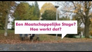 Maatschappelijke Stage Hoe werkt dat [upl. by Neehsar366]