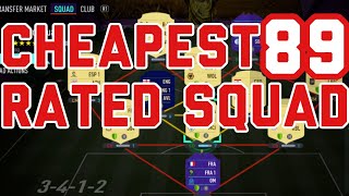 FUT Cheapest 89 Rated Squad for Sbc  Fifa FUT Squad builder challenges [upl. by Gilead155]