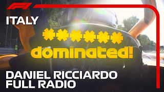 Daniel Ricciardo Cooldown Lap Radio  2021 Italian Grand Prix [upl. by Robina]