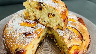 SAVORY PEACH CAKE RECIPE  easytasty and fluffy [upl. by Christianson]