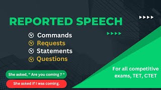 Reported speech  convert commands requests statements questions to indirect speech [upl. by Geoffrey]