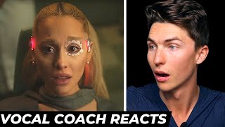 Vocal Coach Reacts Ariana Grande  we cant be friends wait for your love official music video [upl. by Akemaj142]