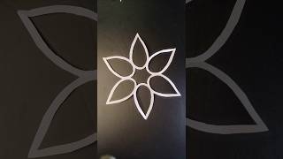 How to make easy paper snowflake shorts snowflakes part 51craft creative art yt papercrafts [upl. by Gnilyam828]