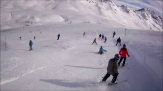 Piste Génépy Val dIsère  Tignes Grande Motte [upl. by Ainomar]