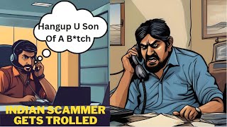 TROLLING AN INDIAN PHONE SCAMMER GETS MAD [upl. by Aramoiz]