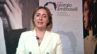 Premio Giorgio Ambrosoli 2024 Intervista a Giovanna Bruno [upl. by Asina187]