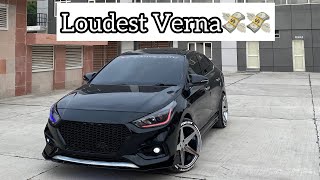 WORLDS LOUDEST VERNA EVER😱😱 MODIFIED VERNA  CREATIVE AUTO [upl. by Kenwood]