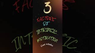 What is intrinsic motivation  Motivation shorts motivation facts [upl. by Ahsinroc726]