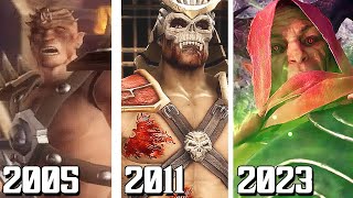 Shao Kahn Death Compilation All Four Deaths  Mortal Kombat [upl. by Avie872]