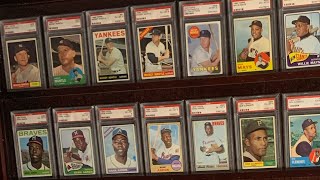 A Tour of My Vintage Card Room Displays amp Thanks for 1K Subs PSA Graded Man Cave [upl. by Hamner25]