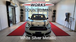 NEW ARRIVAL 2022 MINI JCW Countryman White Silver Metallic on Satellite Grey Chester Leather [upl. by Diba]