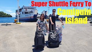 Super Shuttle ferry to beautiful volcanic Camiguin Island in the Philippines [upl. by Neetsuj]