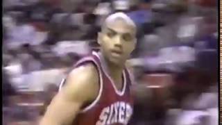 Charles Barkley 39pts 13rbs 2ast 2stl 3blk vs Atlanta Hawks 1990 [upl. by Nywde]