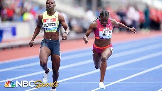 Dina AsherSmith powers to victory in the 100m final in Brussels  IAAF Diamond League 2019 [upl. by Eissoj]