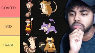 ACCURATE RANKING ALL ROUTE 1 RODENT POKEMON TIER LIST [upl. by Benil]