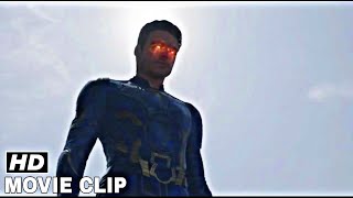 Ikaris All Power amp Fight Scene In Hindi 4K HD  Eternals Movie Clip [upl. by Notnerb]