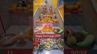 Kojagari Lakshmi puja at home  Lakshmi puja decoration lakshmi trending viralshort bengali [upl. by Iron]