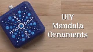 DIY Mandala Christmas Ornaments [upl. by Dnalkrik67]