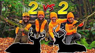 2v2 DEER Hunting FLAIRS RANCH Challenge  DOUBLE DEER DOWN [upl. by Berkley]