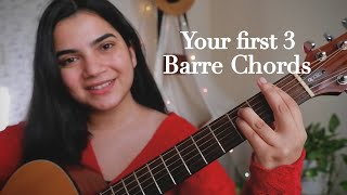 3 Barre Chords that every Beginner Guitarist should learn  Easy Guitar Tutorial Hindi [upl. by Eilahs]