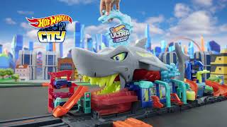 HOT WHEELS CITY ULTIMATE GARAGE ET STATION DE LAVAGE REQUIN  AD [upl. by Fattal]