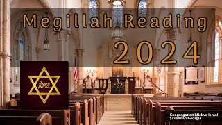 CMI Purim Megillah Reading  Live March 24 2024 [upl. by Ebag]