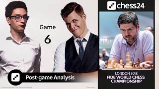 Svidlers CarlsenCaruana Game 6 Analysis  2018 FIDE World Chess Championship [upl. by Olram559]