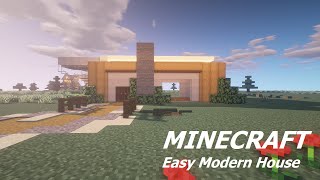 MINECRAFT Easy Modern House [upl. by Jabe]