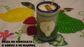 RIQUISIMA AGUA DE HORCHATA O DE ARROZ  LOS ANGELES COCINAN [upl. by Dlanor775]