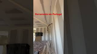 Pladur em Portugal barramento obra gesso finishing [upl. by Norok]