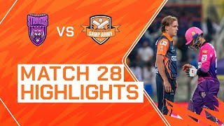 2023 Abu Dhabi T10 Match 28 Highlights New York Strikers vs Morrisville Samp Army  Season 7 [upl. by Conrad]