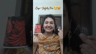 Diwali Lamp 🪔 from Old Cups 🤯 shorts trending hacks [upl. by Dorrej]