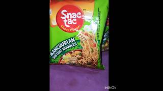 Snac Tac Instant Noodles Review👍👎 manchurian noodles chinese review explore shorts viral [upl. by Staffan]