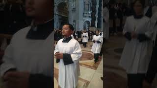 Simbang Gabe 2022 with Cardinal Tagle inside St Peters Basilica Vatican Rome Italy [upl. by Jermayne]