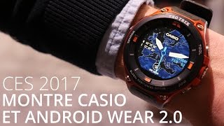 La nouvelle montre connectée Casio sous Android Wear 20  Casio Smart Outdoor Watch [upl. by Phillada455]