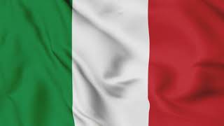 Italy flag waving animation 3min loop free 4k stock footage 3D flag animation [upl. by Erdnua]