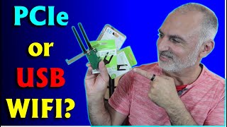 How to add WIFI and Bluetooth to a desktop PC PCIe WIFI vs USB WIFI benchmark [upl. by Maker]