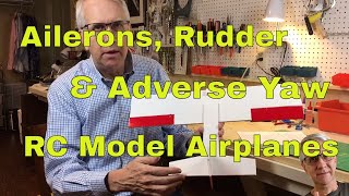 Ailerons Rudder amp Adverse Yaw RC Model Airplanes [upl. by Rimidalb]