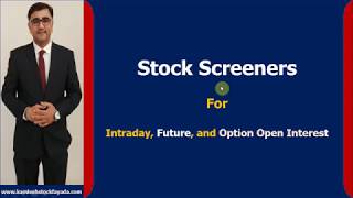 Stock Screeners for Intraday Future and Option Open Interest [upl. by Marra]