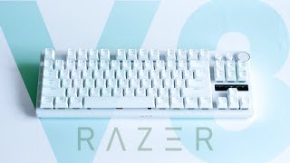 【RAZER】ラピッドトリガー搭載の真っ白なゲーミングキーボード Razer Huntsman V3 Pro TKLを紹介します！ [upl. by Kaufman]