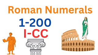 Roman Numerals 1 to 200 Roman Numbers I  CC [upl. by Stanway958]