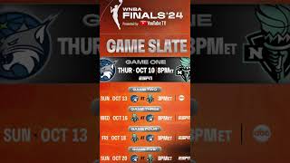 WNBA Finals Schedule ✅ some good basketball enjoy the hoops wnba wnbafinals basketball [upl. by Dolloff769]