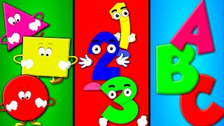 Shapes Song  Numbers Song  ABC song  Nursery Rhymes [upl. by Goldfarb]