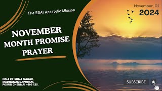 Live I November Promise Prayer I 01 November 2024 [upl. by Sedaiuqlem]