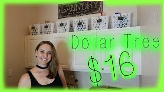 Dollar Tree  Small Laundry Room Organization  Laundry Room Makeover [upl. by Joung229]