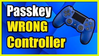 How to Fix Passkey Might Not Be Correct on PS4 Controller Not Connecting [upl. by Quillon917]