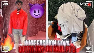 INSANE FALL CLOTHING TRYON HAUL Pt 2 FASHION NOVA MEN EDITION 🍁 [upl. by Mayes]